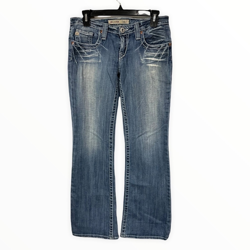 Big Star Casey K Low Rise Flare Jeans 27 Short